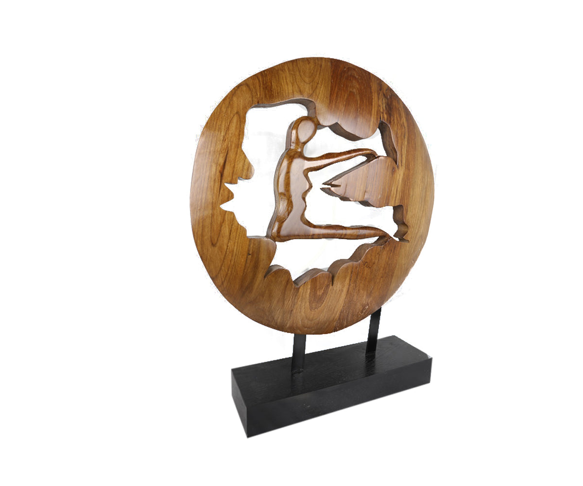 Contemporary Figurine - Wood Brown