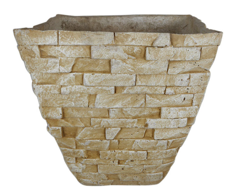 15" Plant Holder In Brick Theme