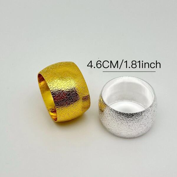 Gold & Silver Bangle- Style napkin ring 6 pcs set