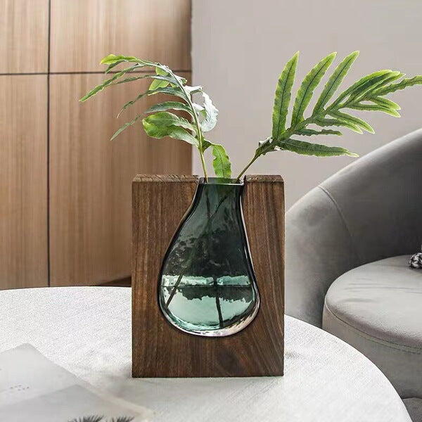 Wooden Block Designer Vase