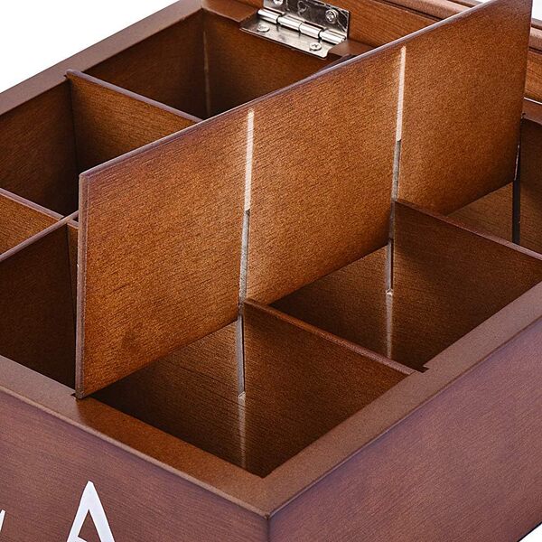 Wooden Tea Bag Storage Box
