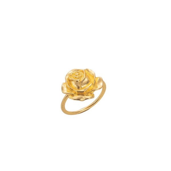 Golden Rose Napkin Rings 6 pcs set