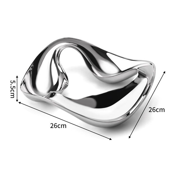 Stainless steel fruit plate- 3 Divider
