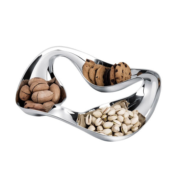 Stainless steel fruit plate- 3 Divider