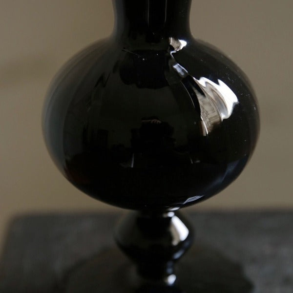Korean Style Black Vintage Glass Vase
