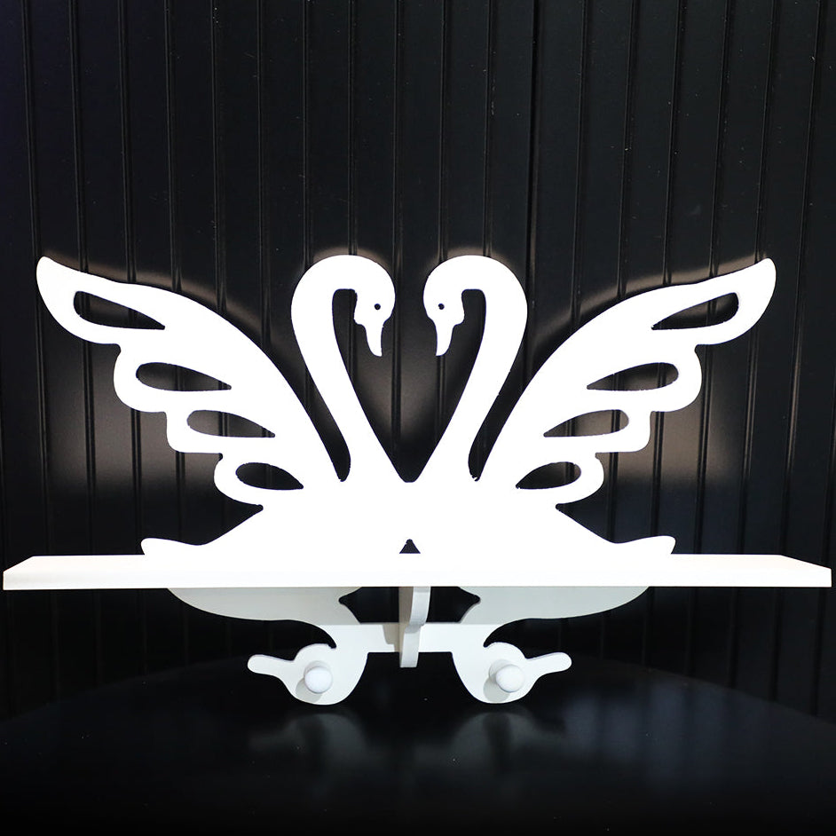 Swan wall shelf