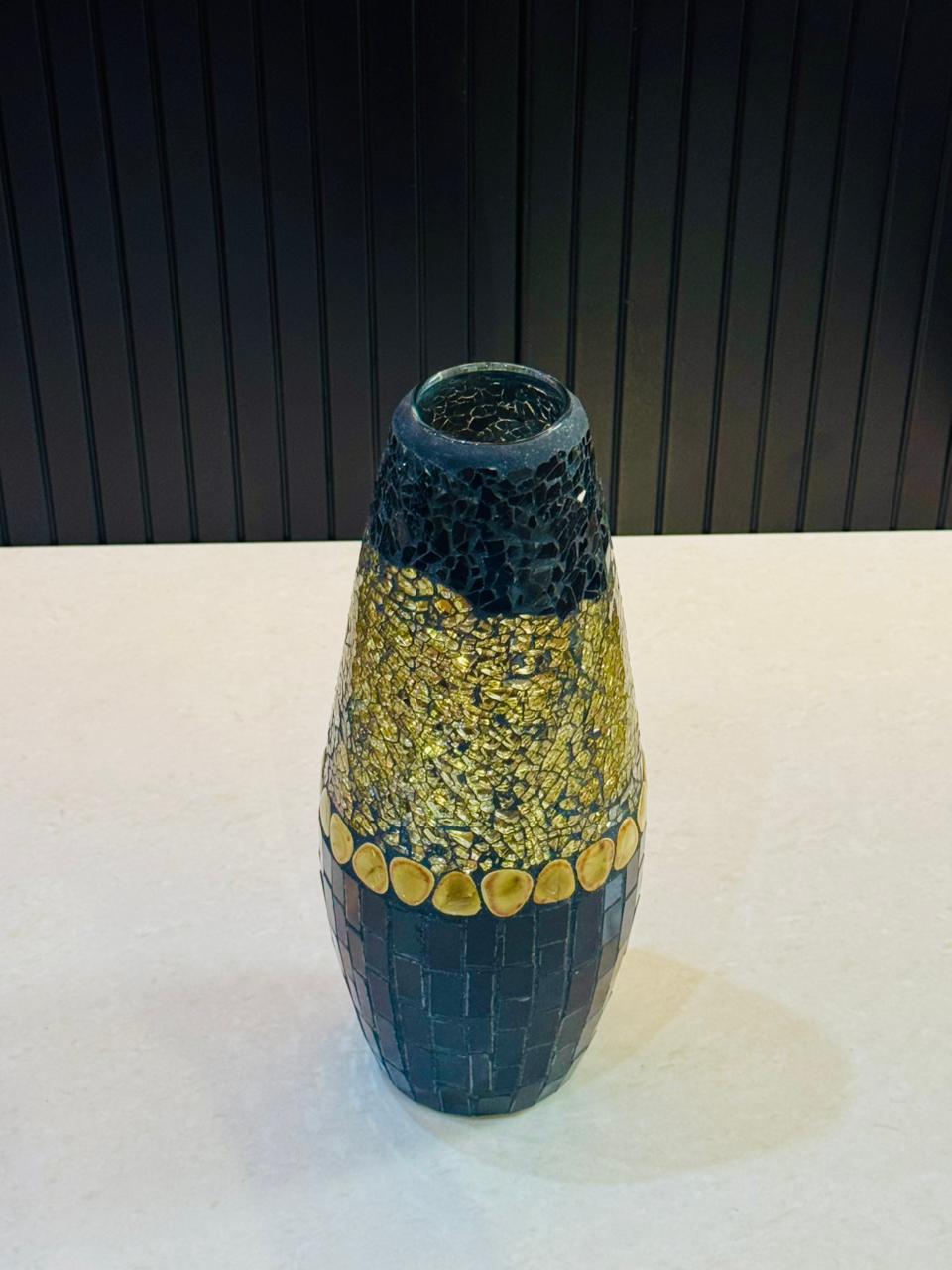 Mosaic Glass Vase
