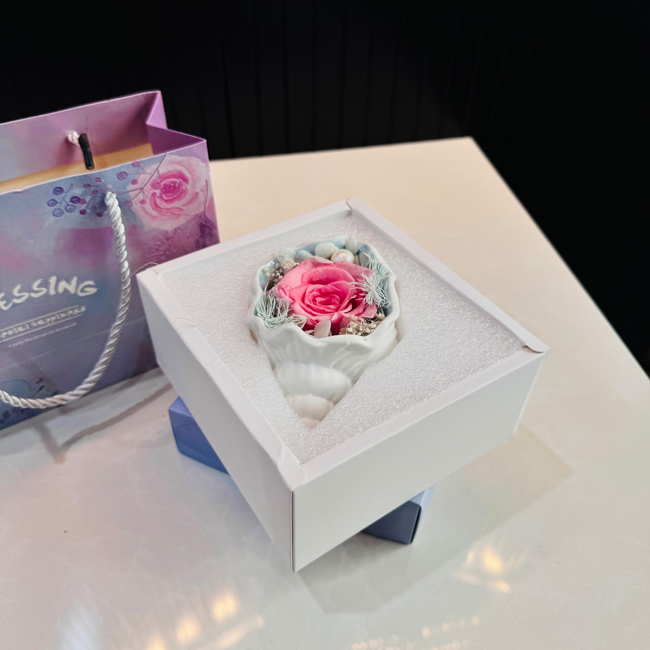 Rose in a Seashell/Conch