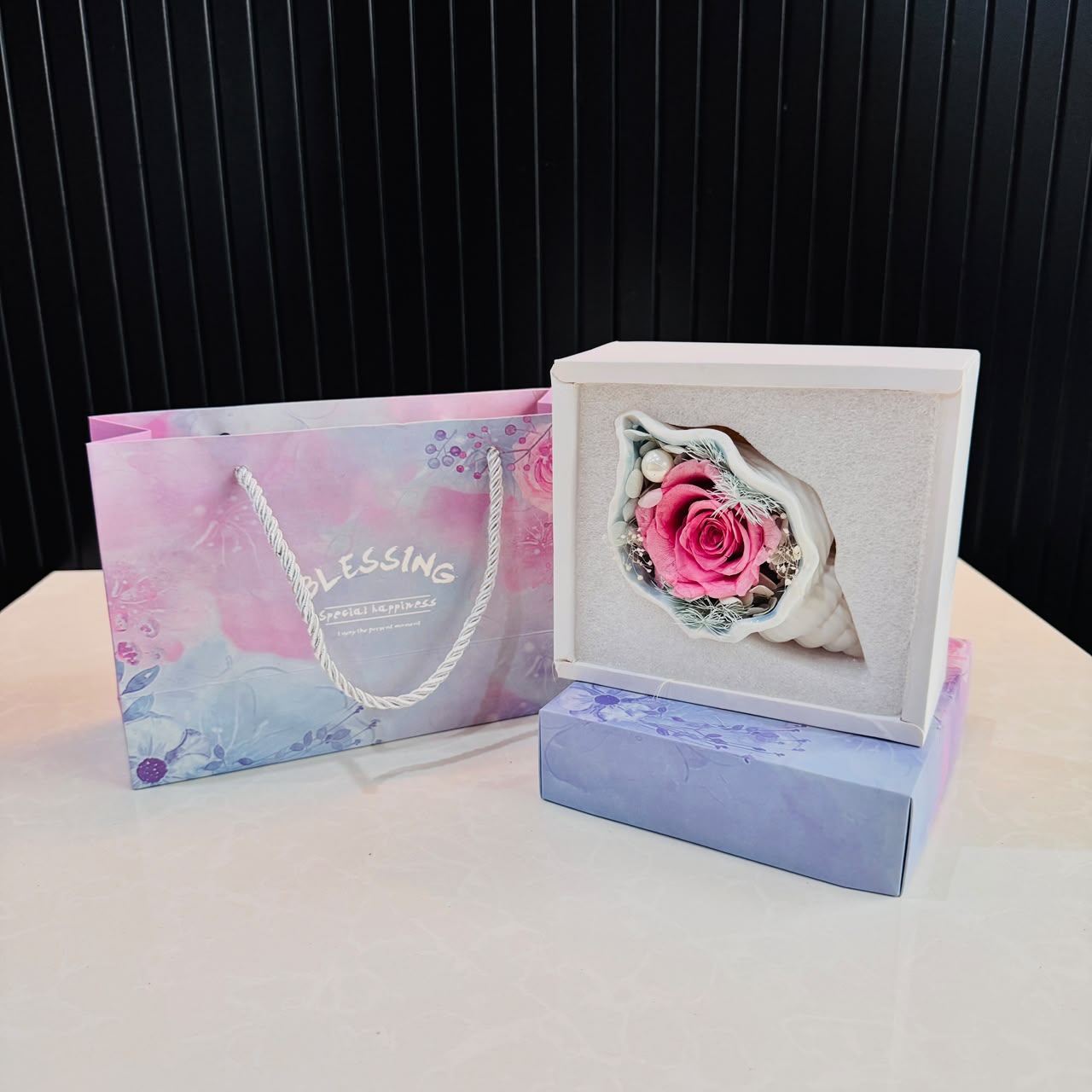 Rose in a Seashell/Conch
