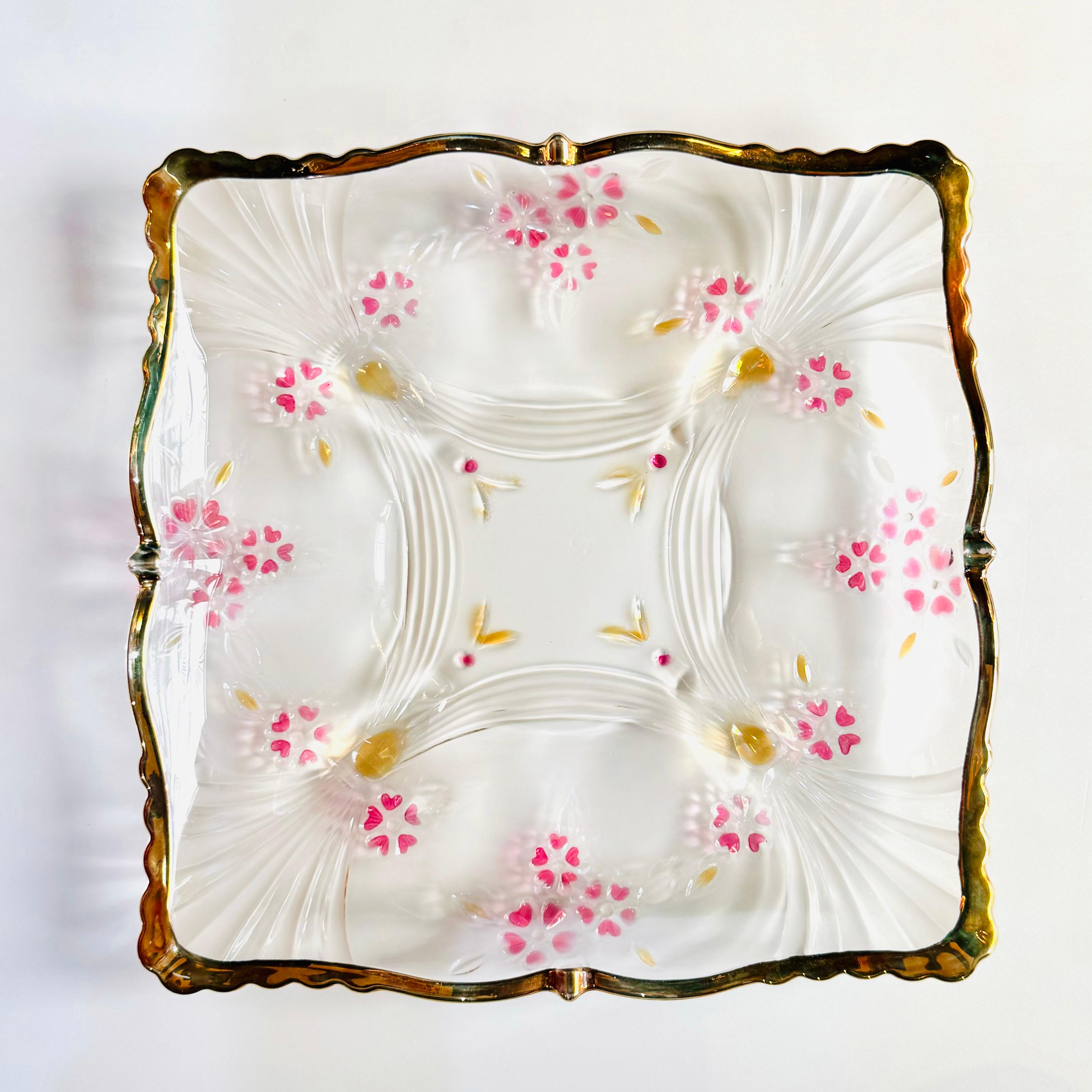 Soga brand Kiriko cut glass serving platter