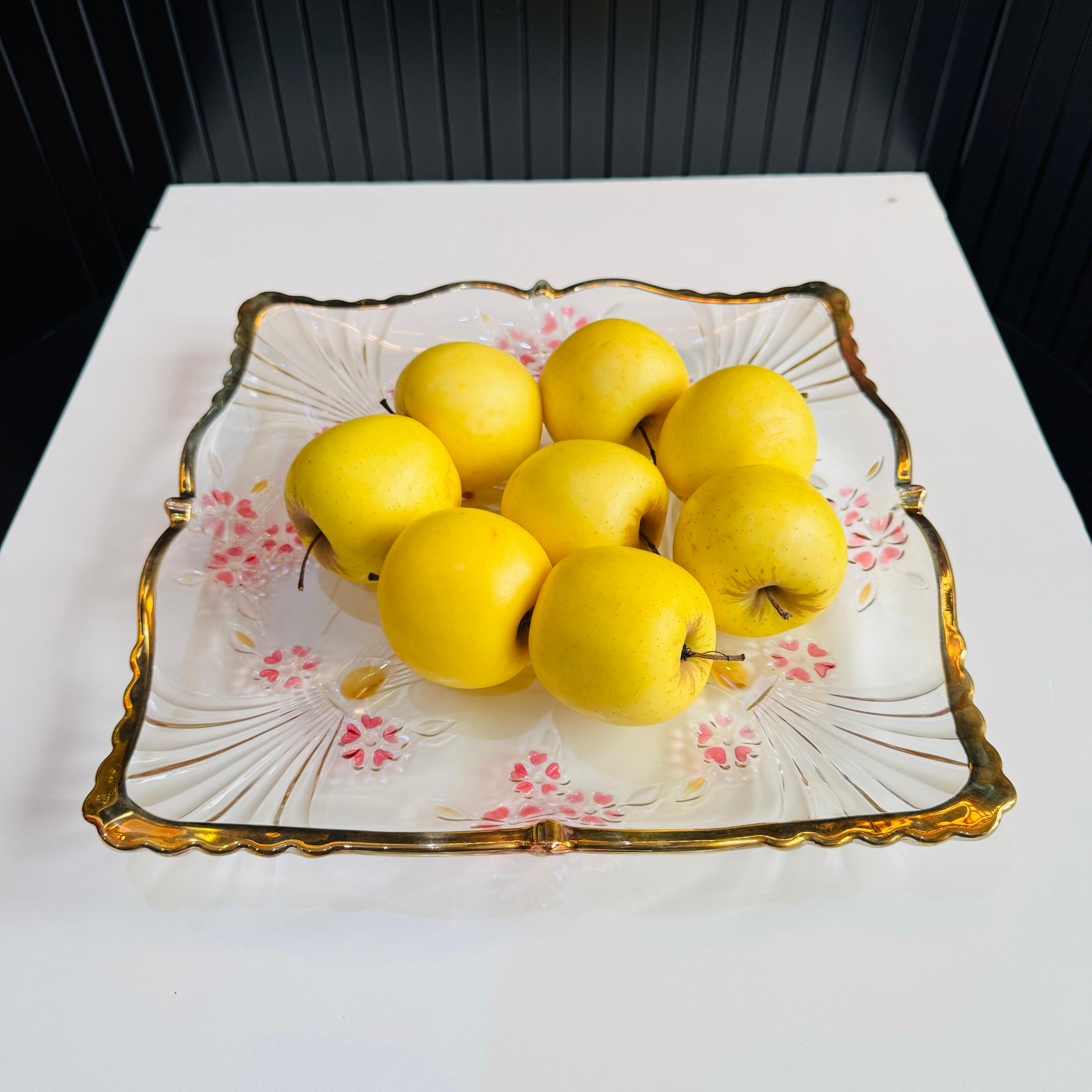 Soga brand Kiriko cut glass serving platter