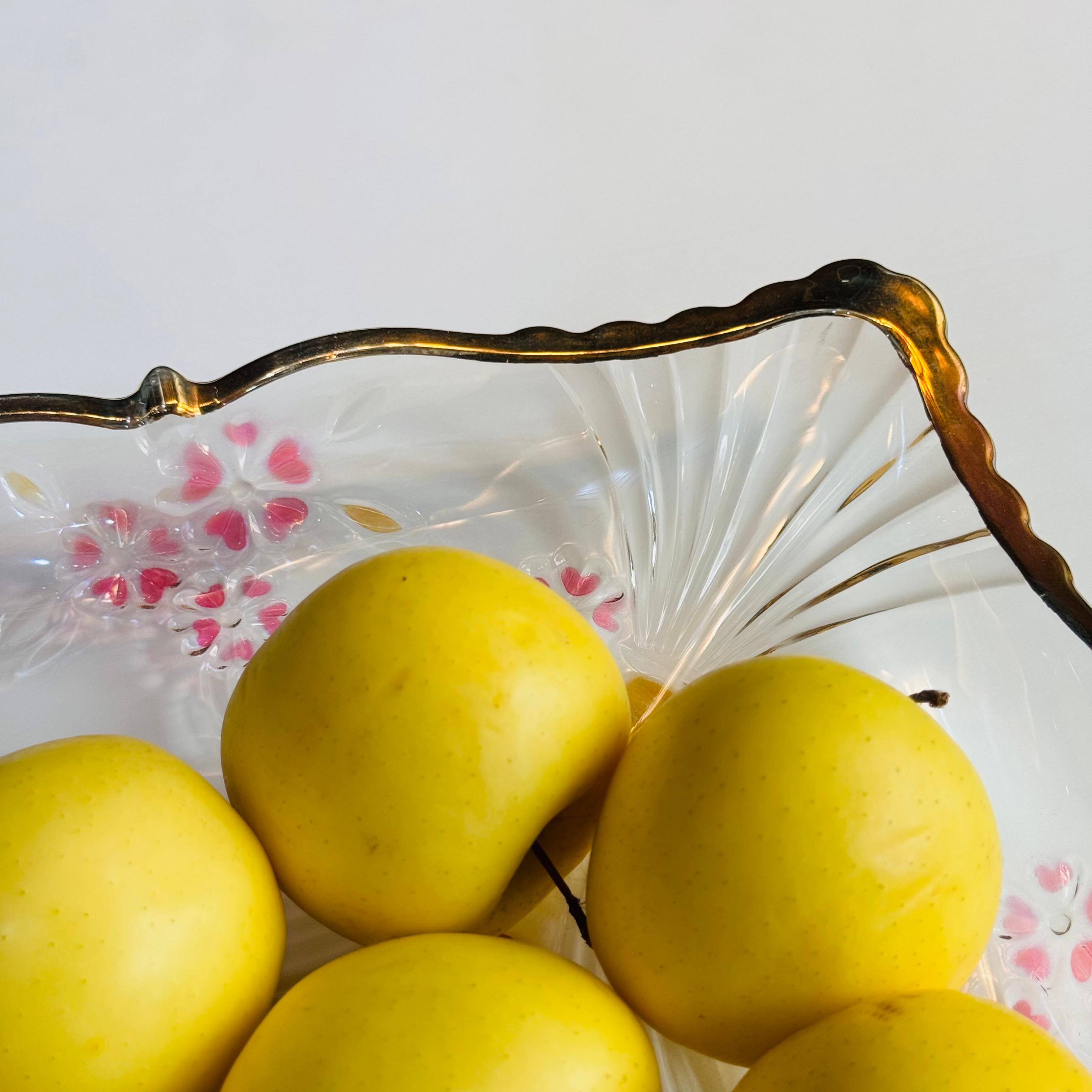 Soga brand Kiriko cut glass serving platter